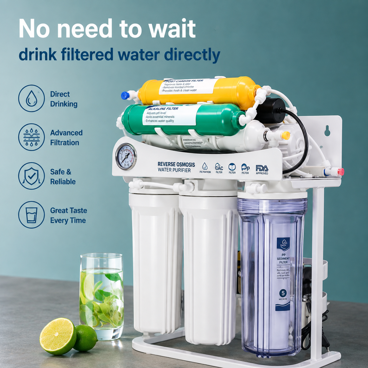 Mini RO Water Purification System – Under Sink